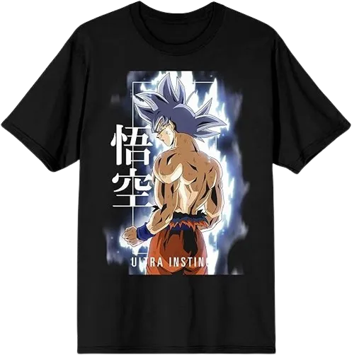 Dragonball Z Super Ultra Instinct Men's Black Crew Neck Tee